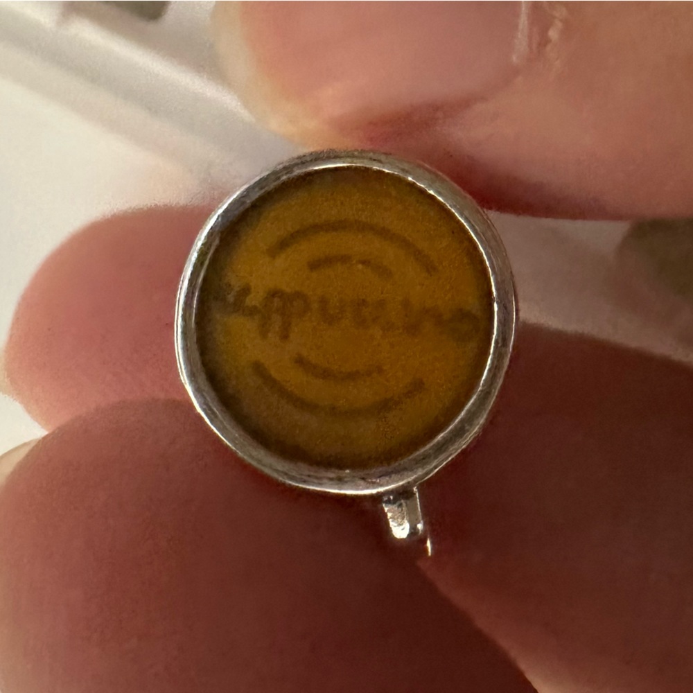 ☕️ NWOT Pandora Fit Cappuccino Coffee Cup Silver Charm - Picture 7 of 8